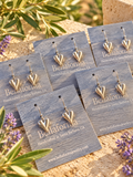 SILVER SCULPTED HEART EARRINGS
