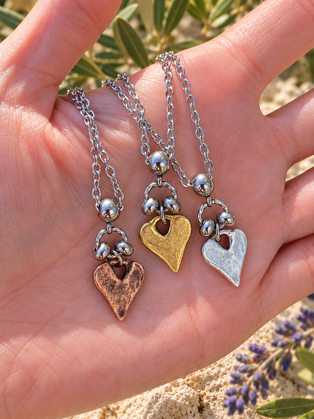 RUSTIC HEART NECKLACE