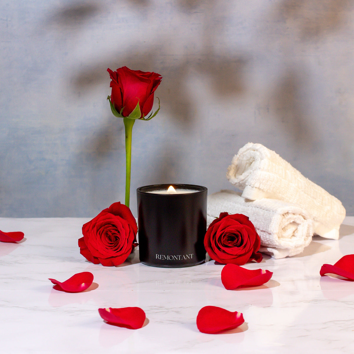 Black Rose Candle | Black Tea ~ Rose ~ Musk | Wood Wick Candle