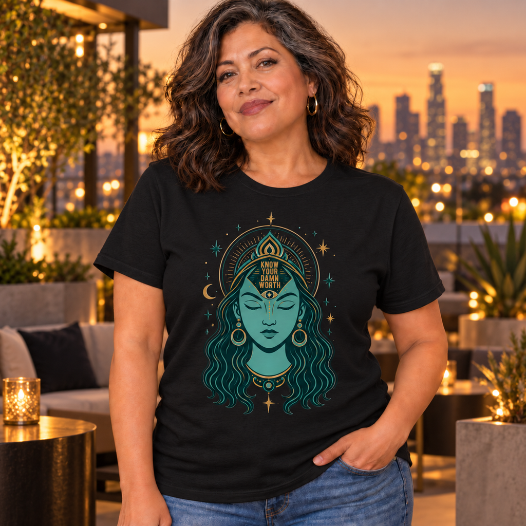 Know Your Damn Worth Women’s Relaxed Tee | Unfiltered Wisdom™