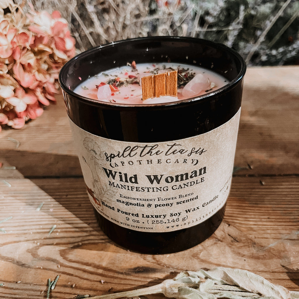 Wild Woman Divine Feminine Goddess Candle | Empowerment Manifestation Soy Wax Candle