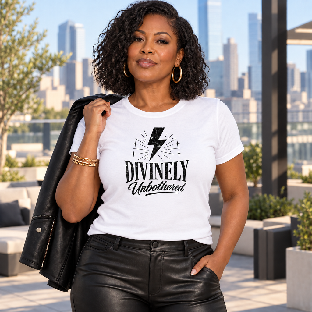 Divinely Unbothered Women's Relaxed Tee - Light Colors | Unfiltered Wisdom™