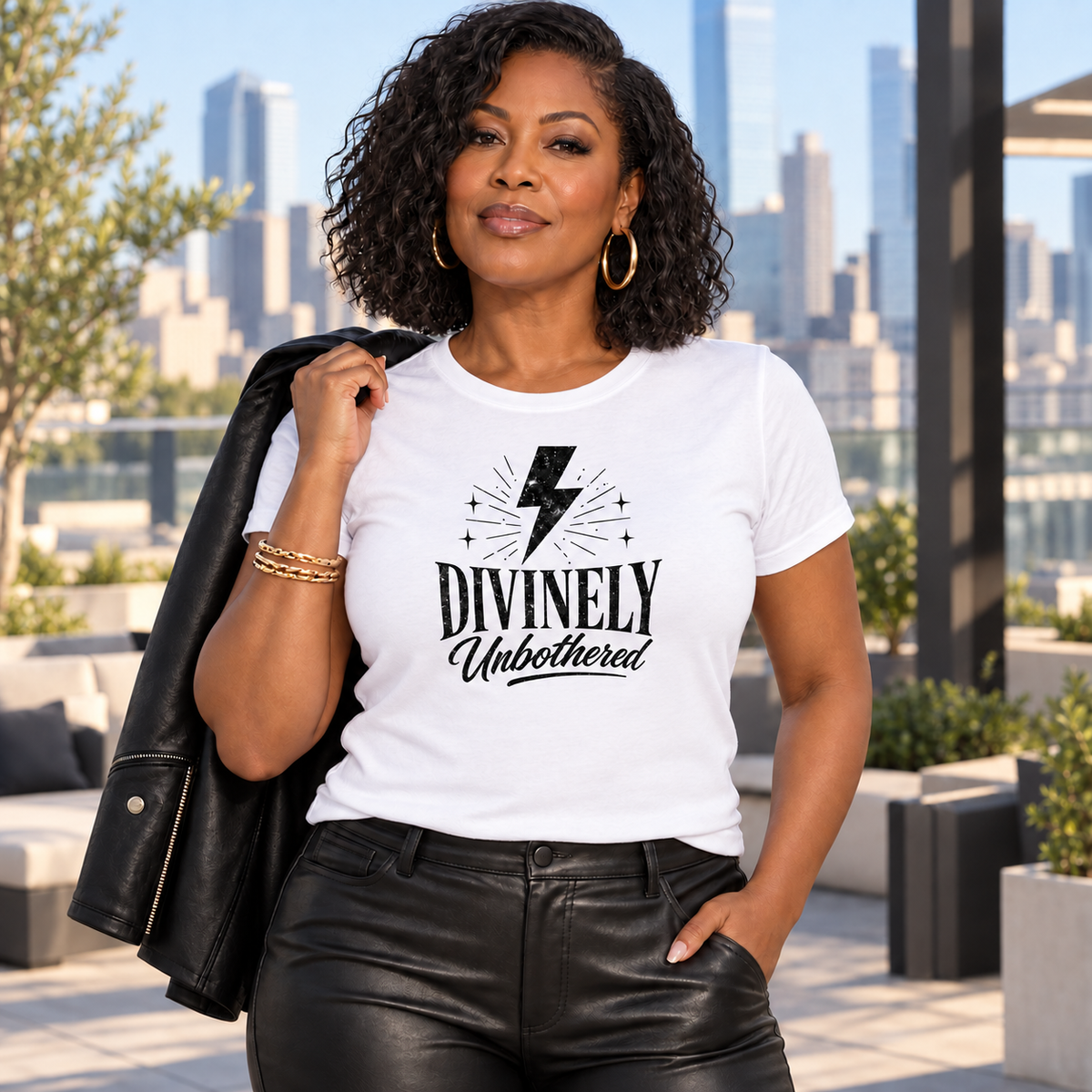 Divinely Unbothered Women's Relaxed Tee - Light Colors | Unfiltered Wisdom™